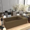 Image de vidaXL Lavabo de Salle de Bain avec Trop-plein Vasque à Poser de Toilette Lave-mains de Salle de Bain Cuisine Maison 146996