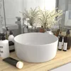 Image de Lavabo rond de luxe Blanc mat 40x15 cm Céramique