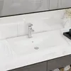 Image de Lavabo avec trou de robinet Blanc mat 60x46 cm Céramique