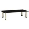Image de 322761 TV Stand Black 60x35x17 cm Tempered Glass