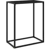 Image de Table console Noir 60x35x75 cm Verre trempé