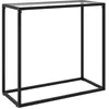 Image de Table console Transparent 80x35x75 cm Verre trempé
