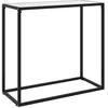 Image de vidaXL Table console Blanc 80x35x75 cm Verre trempé322809
