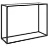 Image de vidaXL Wandtafel 100x35x75 cm gehard glas transparant322811