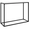 Image de vidaXL Table console Blanc 100x35x75 cm Verre trempé322813