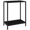 Image de vidaXL Wandtafel 60x35x75 cm gehard glas zwart322828