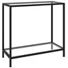 Image de Table console Transparent 80x35x75 cm Verre trempé