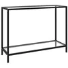 Image de vidaXL Wandtafel 100x35x75 cm gehard glas transparant322835