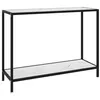 Image de vidaXL Wandtafel 100x35x75 cm gehard glas wit322837