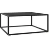 Image de vidaXL Table basse Noir avec verre noir 80x80x35 cm322876
