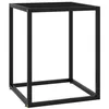 Image de Table basse Noir avec verre noir 40x40x50 cm