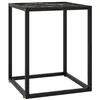 Image de vidaXL Table Basse Table d'Appoint Table de Canapé Meuble de Salon Bout de Canapé Salle de Séjour Meubles Noir avec Verre Marbre Noir 40x40x50 cm