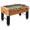 Image de Baby foot Acier 60 kg 140x74,5x87,5 cm Marron clair et noir