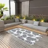 Image de vidaXL Buitenkleed ARAKIL 120x180 cm PP wit en zwart310425