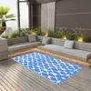 Image de vidaXL Buitenkleed ARAKIL 190x290 cm PP blauw en wit310447