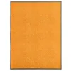 Image de vidaXL Deurmat wasbaar 90x120 cm oranje323454