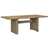 Image de Table a manger fixe sans tiroir 6 personnes rectangulaire en Résine L 200 cm
