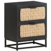 Image de Table de chevet 40x30x50 cm Bois de manguier massif