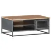 Image de vidaXL Salontafel 90x50x35 cm massief acaciahout grijs323500