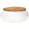 Image de vidaXL Table basse Blanc 68x68x30 cm Bois de récupération solide323534