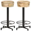 Image de Tabourets de bar lot de 2 66 cm bois de manguier massif