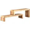 Image de vidaXL Meubles TV 2 pcs Centre de Divertissement Meuble Stéréo Salon Salle de Séjour Chambre Maison Intérieur Bois d'Acacia Massif