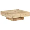 Image de Table basse 80x80x28 cm Bois de manguier massif