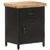 Image de Table de chevet 40x30x52 cm Bois de manguier brut