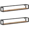 Image de vidaXL Wandschappen 2 st 120 cm ruw mangohout320673