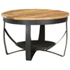 Image de Table basse Ø68x43 cm Bois de manguier brut