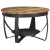 Image de Table basse Ø68x43 cm Bois de récupération massif