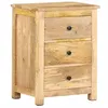 Image de Table de chevet 45x35x60 cm Bois de manguier massif