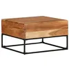 Image de vidaXL Bois d'Acacia Solide Table Basse Table d'Appoint Table de Canapé Bout de Canapé Meuble de Salle de Séjour Salon Intérieur 68x68x41 cm