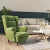 Image de Fauteuil vert clair velours