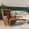 Image de vidaXL Fauteuil velours marron