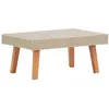 Image de Table basse de jardin Résine tressée Beige