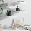 Image de vidaXL Wandschappen zwevend 4 st 23x23,5x3,8 cm MDF hoogglans wit323741