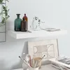 Image de Étagère murale flottante Blanc brillant 50x23x3,8 cm MDF