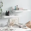 Image de vidaXL Wandschappen zwevend 2 st 60x23,5x3,8 cm MDF hoogglans wit323749