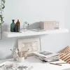 Image de vidaXL Wandschap zwevend 90x23,5x3,8 cm MDF hoogglans wit323754