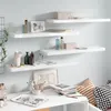 Image de vidaXL Wandschappen zwevend 4 st 90x23,5x3,8 cm MDF hoogglans wit323756