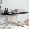Image de vidaXL Wandschap zwevend 90x23,5x3,8 cm MDF hoogglans zwart323775