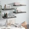 Image de vidaXL Wandschappen zwevend 4 st 50x23x3,8 cm MDF hoogglans grijs323789