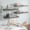 Image de vidaXL Wandschappen zwevend 4 st 60x23,5x3,8 cm MDF hoogglans grijs323792