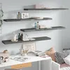 Image de vidaXL Wandschappen zwevend 4 st 120x23,5x3,8 cm MDF hoogglans grijs323801
