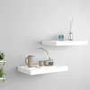 Image de vidaXL Wandschappen zwevend 2 st 40x23x3,8 cm MDF wit323806