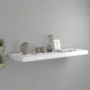 Image de Étagère flottante murale blanc 80x23,5x3,8 cm MDF