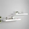 Image de vidaXL Wandschappen zwevend 2 st 80x23,5x3,8 cm MDF wit323815
