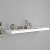 Image de Étagère murale flottante blanc 90x23,5x3,8 cm MDF