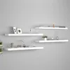 Image de Étagères murales flottantes 4 pcs blanc 90x23,5x3,8 cm MDF